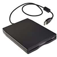 Los mejores  - Disquetera externa Huatuo® USB 2.0 FDD portátil compatible con Windows 98SE-ME-2000-XP-Win7-Vista-Mac-OS8.6 negro